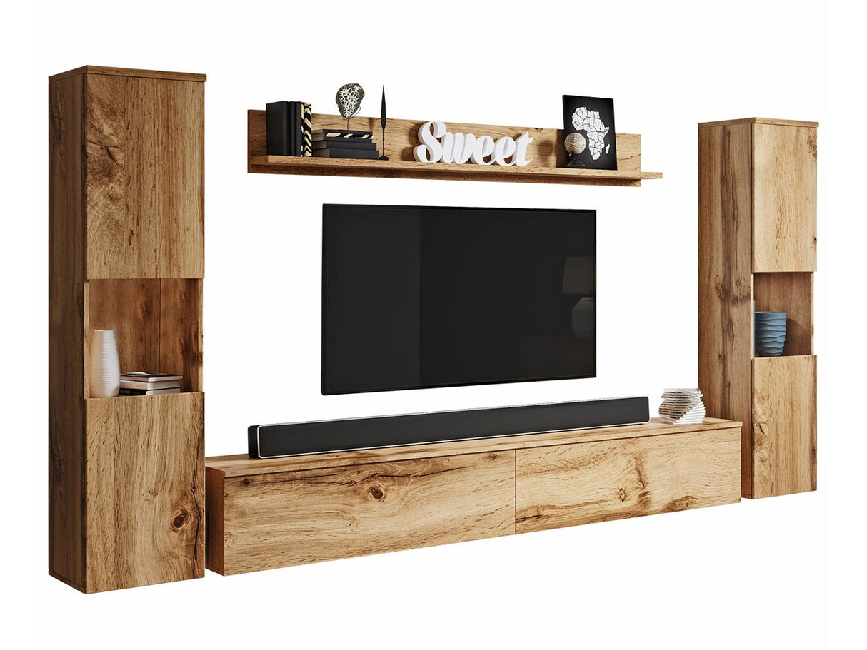 Nappali szett PARIS XL (Bamisio), Szín: Wotan tölgy, Led világítás: Nem