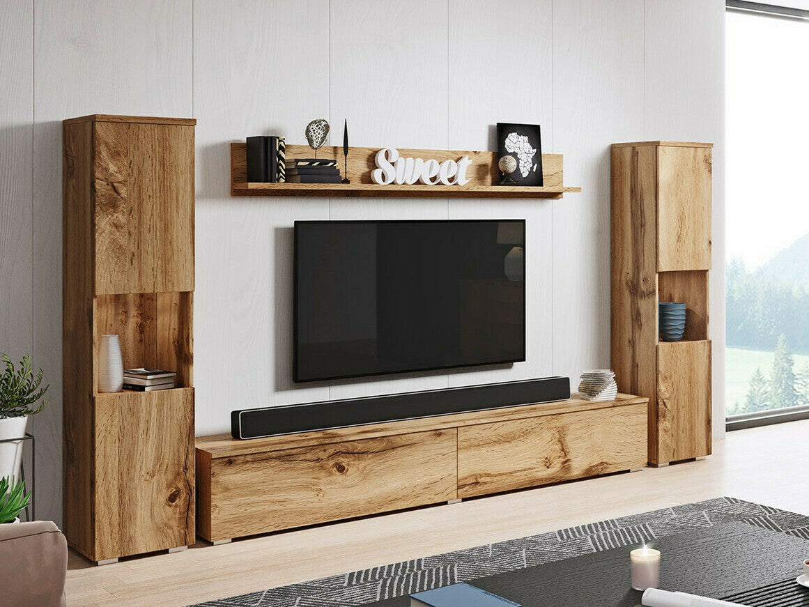 Nappali szett PARIS XL(Bamisio), Szín: Wotan tölgy, Led világítás: Igen