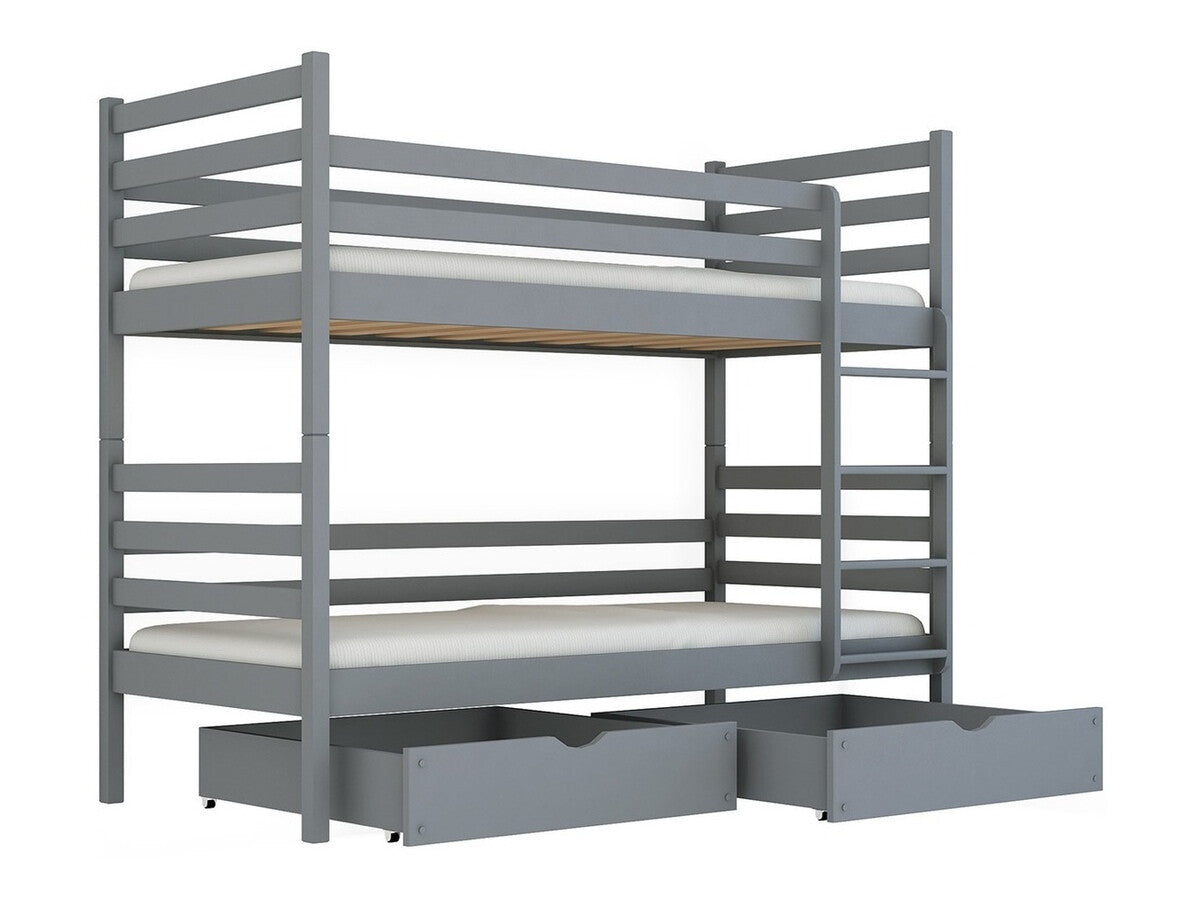 Emeletes ágy Nemo (Aero), Szín: Szürke, Alvó felület mérete: 90 x 190 cm