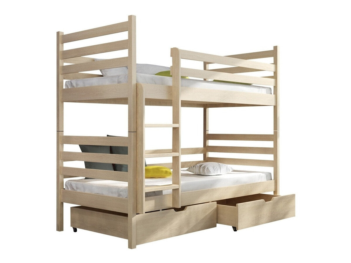 Emeletes ágy Nemo (Aero), Szín: Fenyő, Alvó felület mérete: 90 x 190 cm