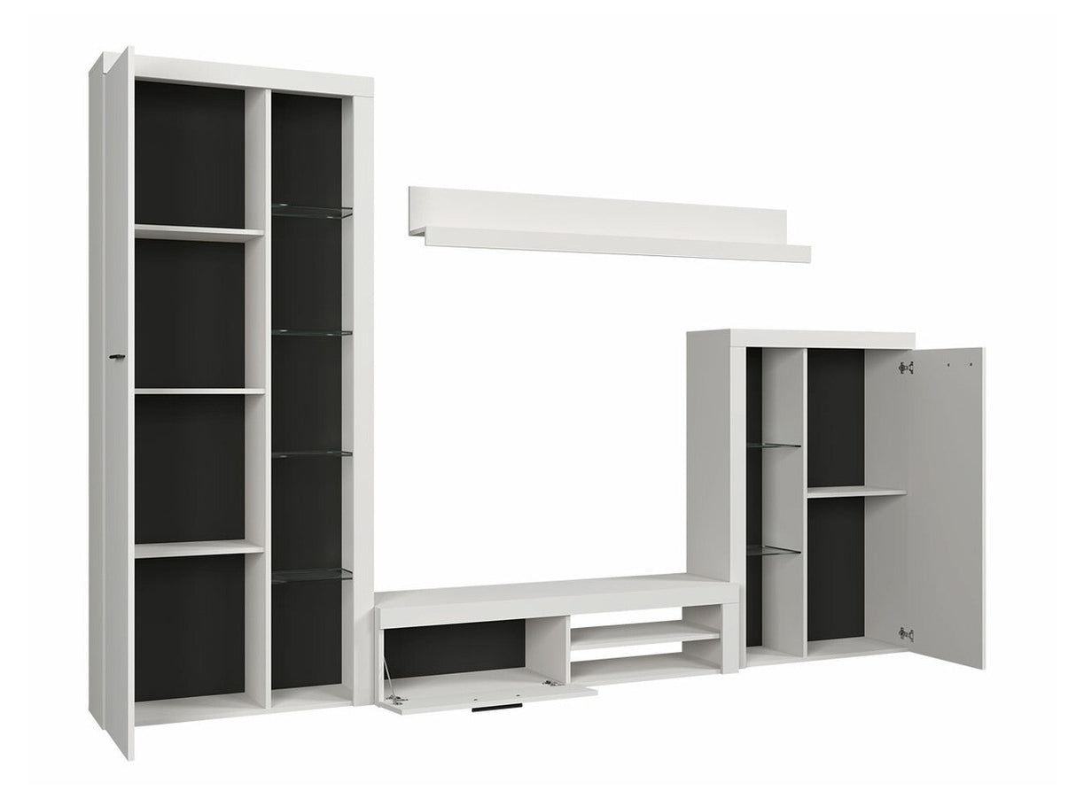 Nappali szett Rumba (Rodos) II, Led világítás: Nem, Szín: Fehér