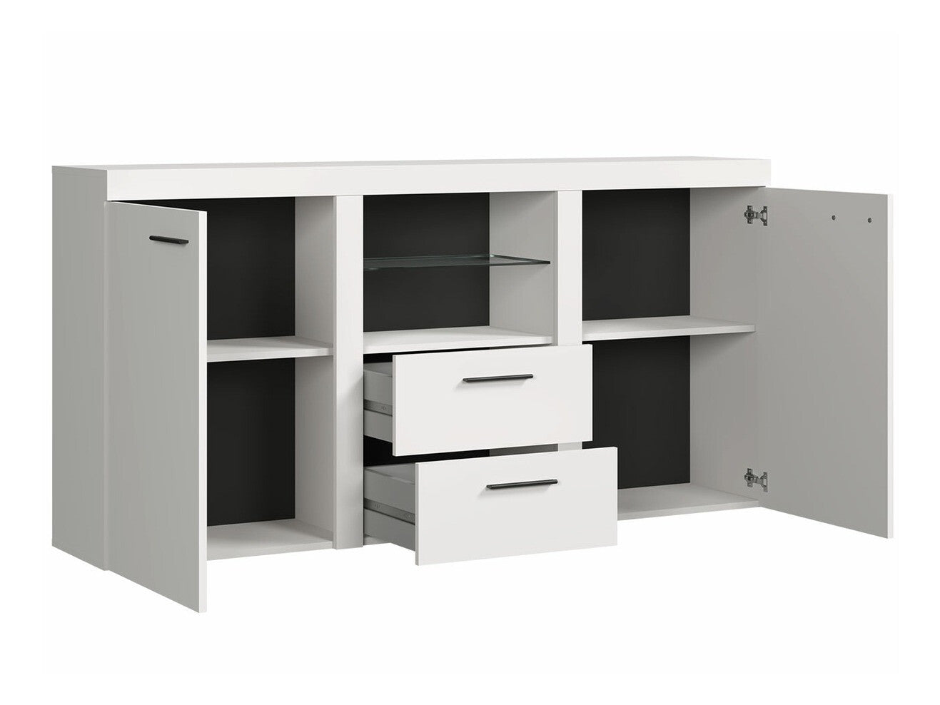 Nappali szett Rumba (Rodos) II, Led világítás: Nem, Szín: Fehér