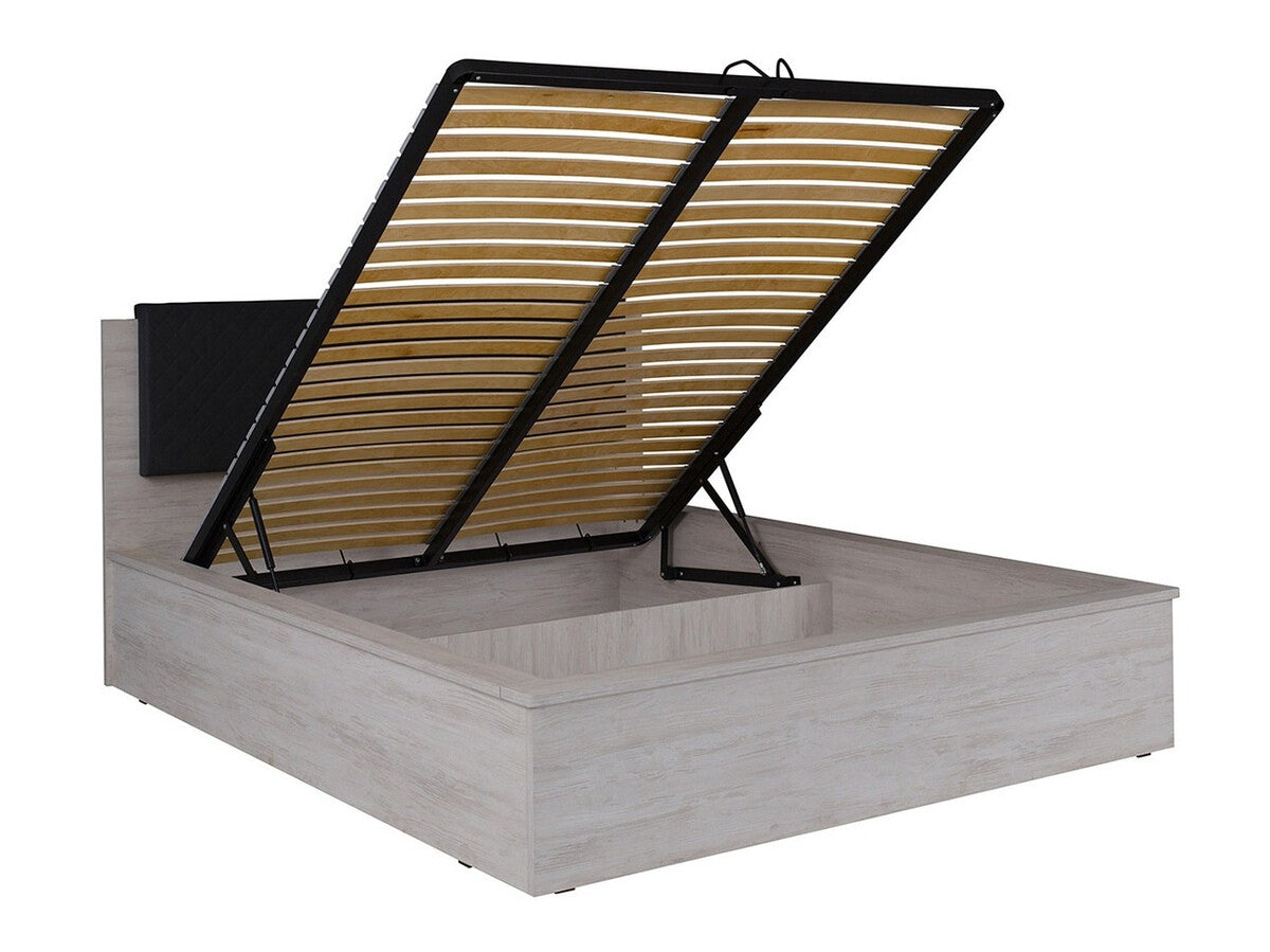 Ágy Denver (Verdek VD06), Led világítás: Igen, Szín: Monastery tölgy + Soft Pik 011