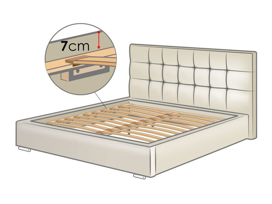 Ágy Marina (Alita), Alvó felület mérete: 140 x 200 cm, Szín: Soft 017