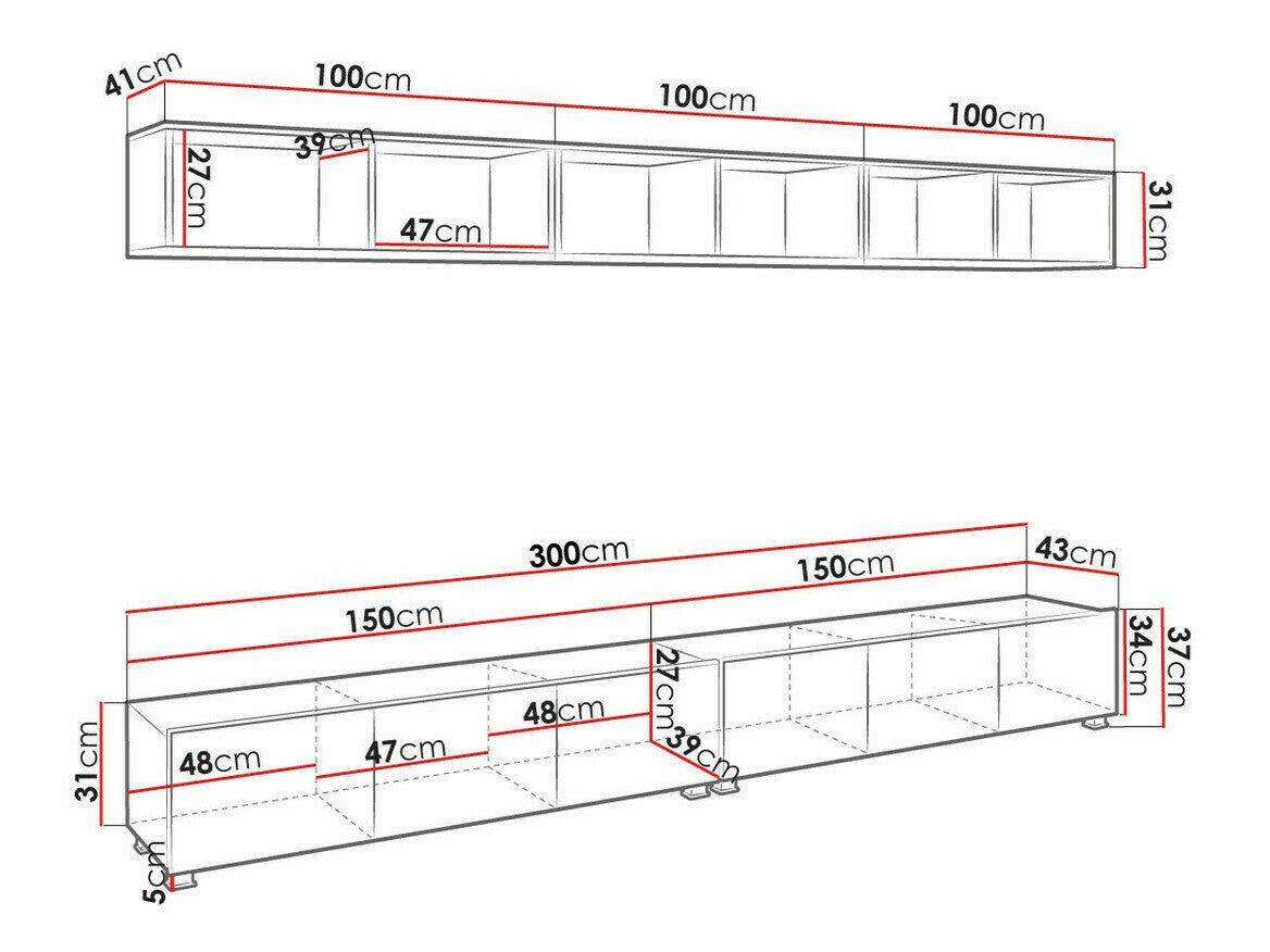 Nappali szett Calabrini (Bralani XXXIII), Szín: Fekete + Fényes fekete + Artisan tölgy