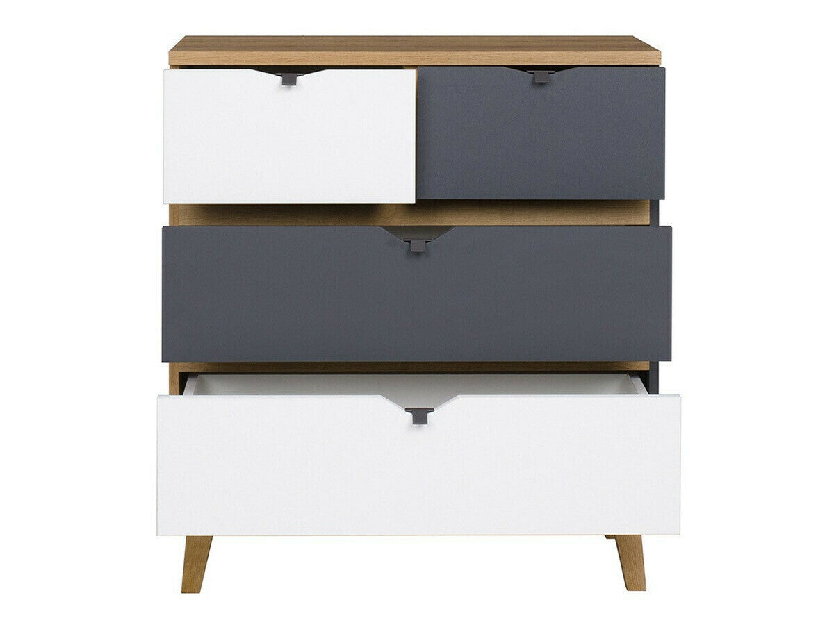 Nappali szett MEMONE (Temero III), Szín: Arany tölgy + Grafit + Fehér