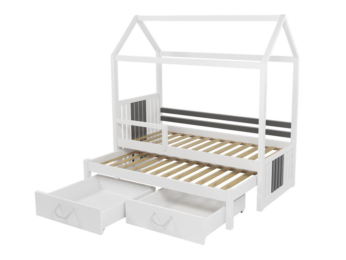 Ágy Jonas (Maranka), Alvó felület mérete: 90 x 200 cm, Ütközőgerenda: Igen
