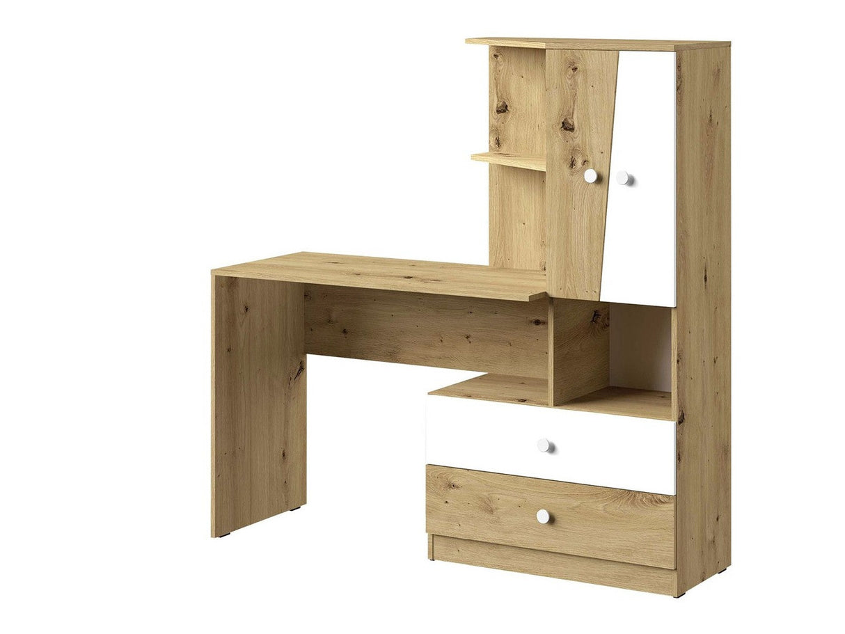 Íróasztal Nero 11 (Wurak), Szín: Artisan tölgy + Fehér