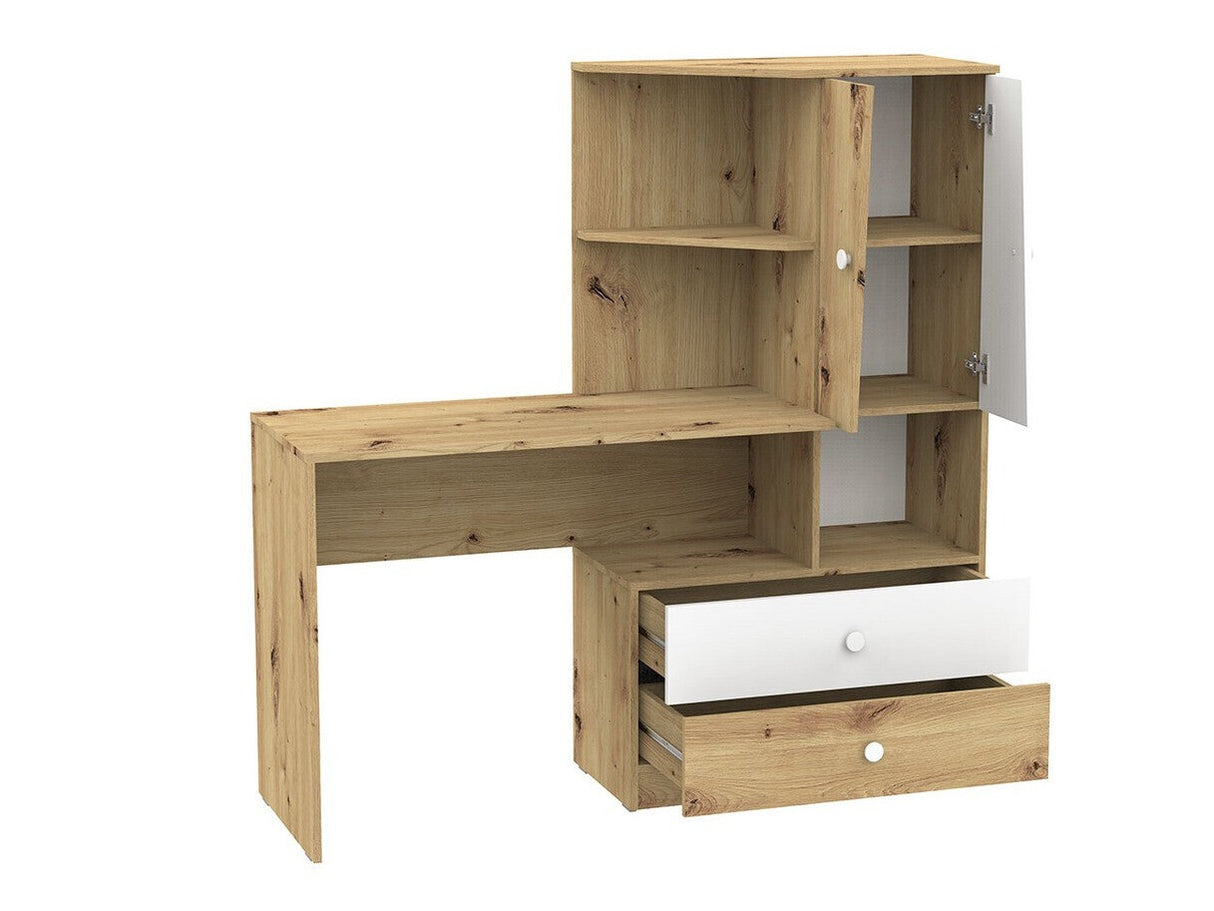 Íróasztal Nero 11 (Wurak), Szín: Artisan tölgy + Fehér