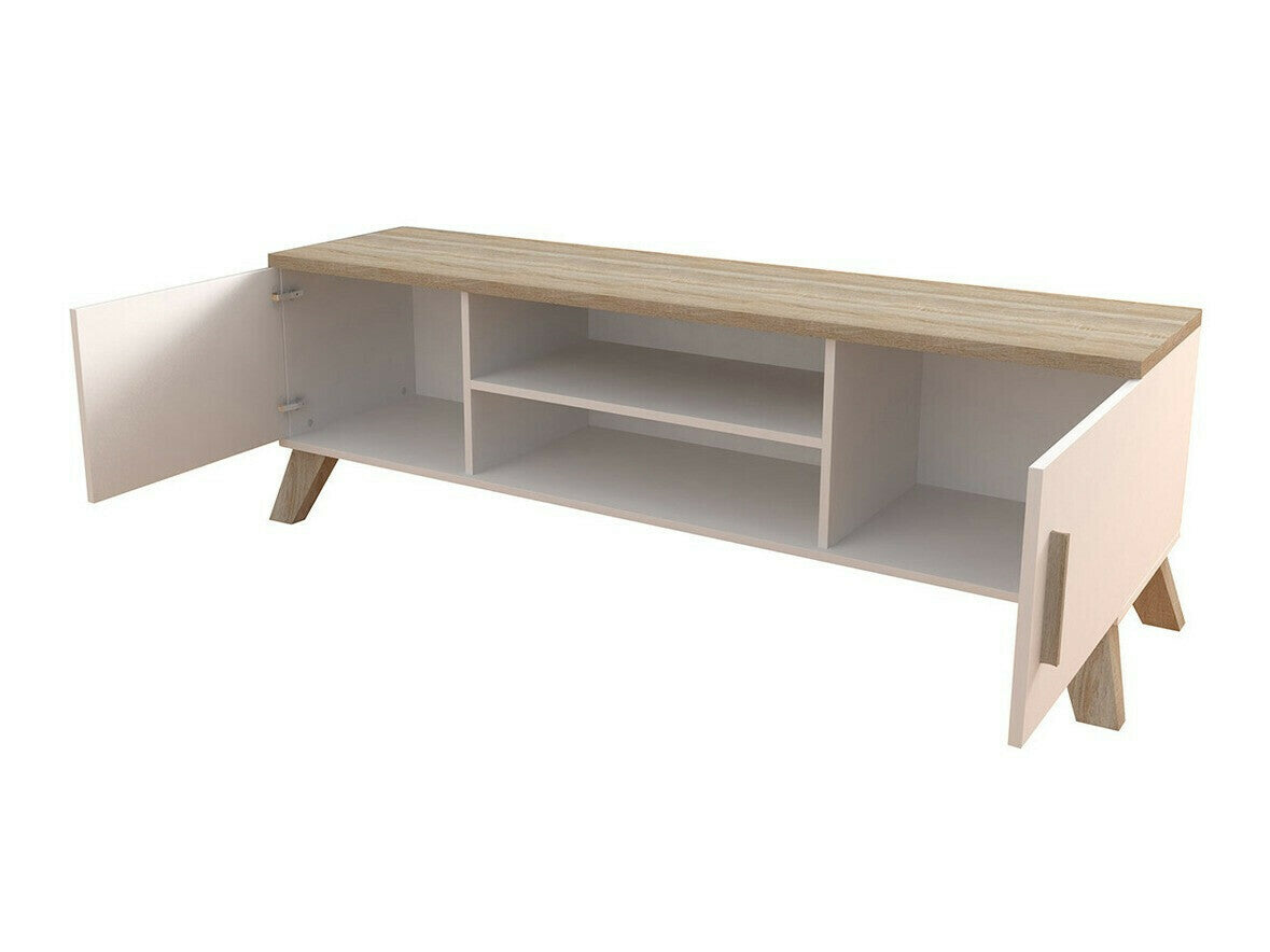 Nappali szett LOTTA II II (Sanna II), Szín: Fehér + Sonoma tölgy