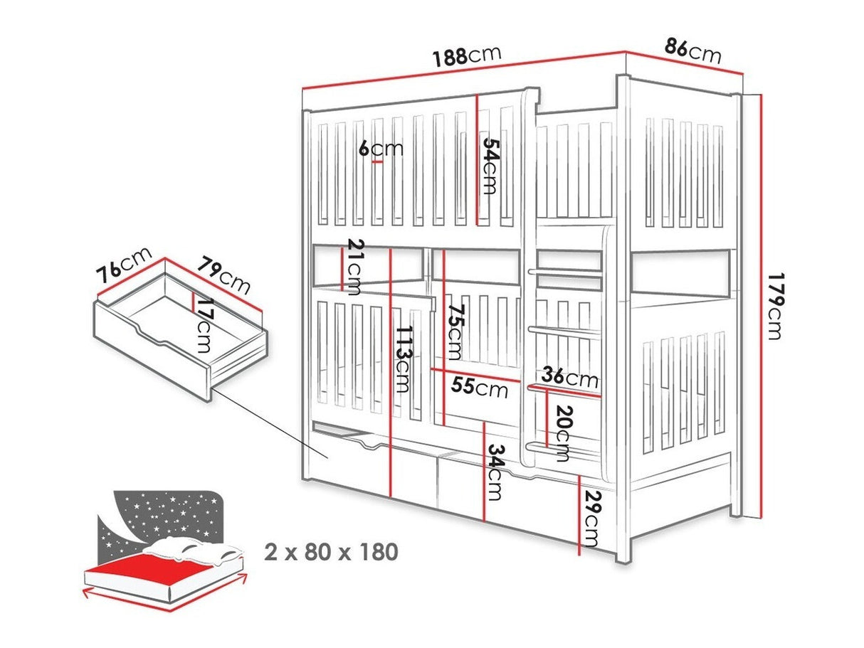 Emeletes ágy Dawid (Aoide 80)