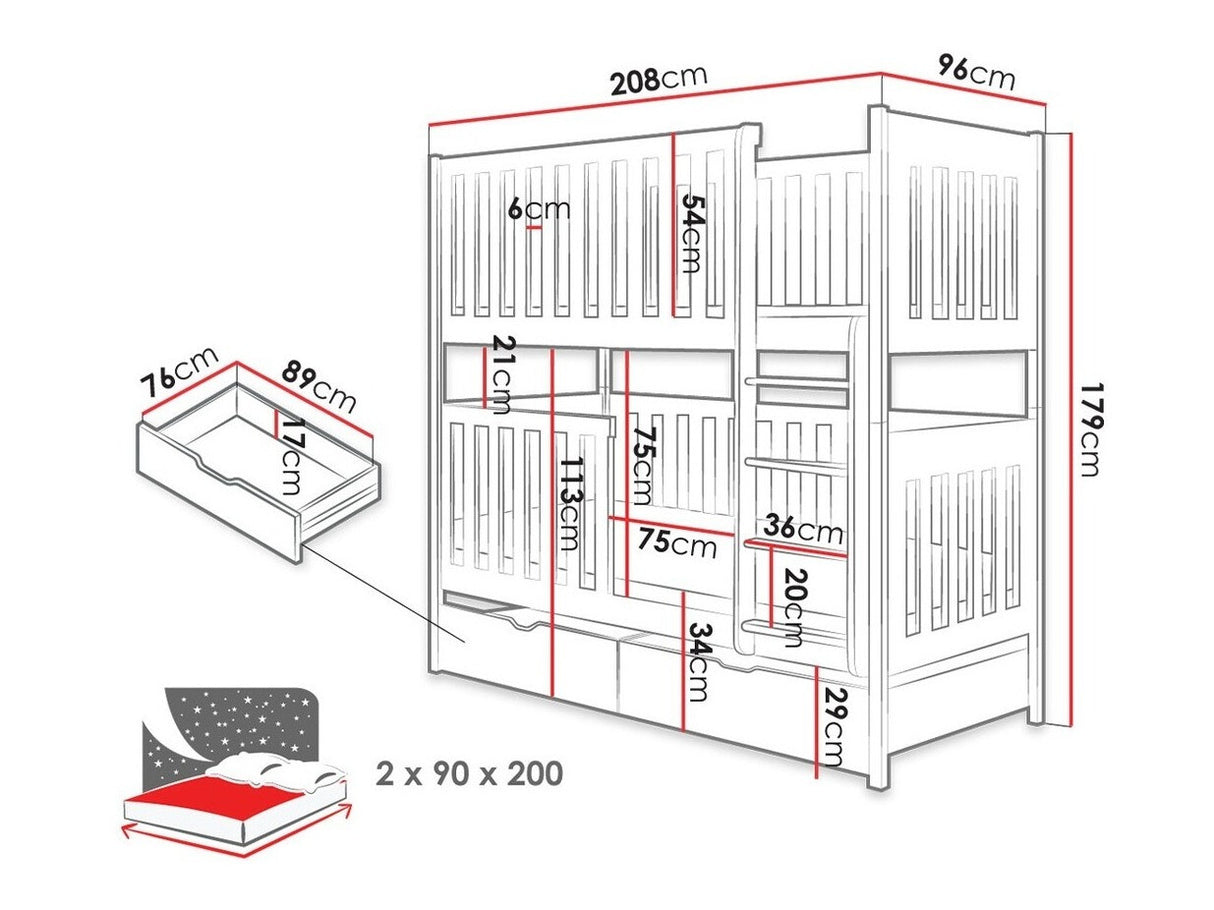 Emeletes ágy Dawid (Aoide 90)