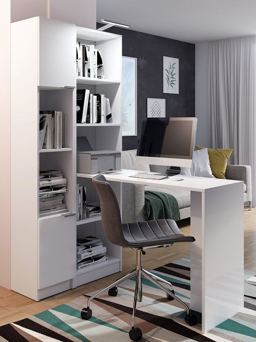 Íróasztal B1 (Kylie), Szín: Fehér, Világítás: Nem