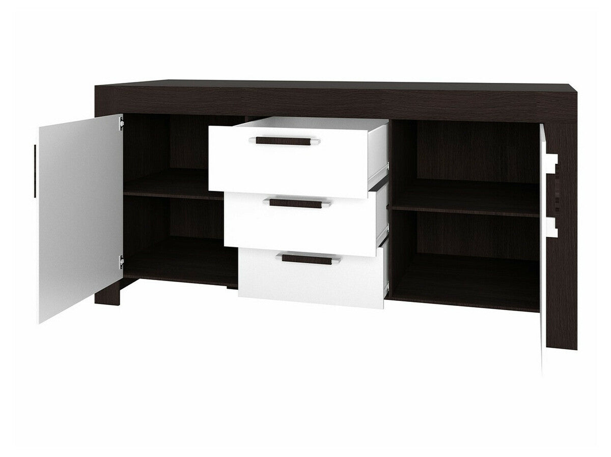 Nappali szett Cezar II (Car II), Szín: Sonoma tölgy, Led világítás: Igen