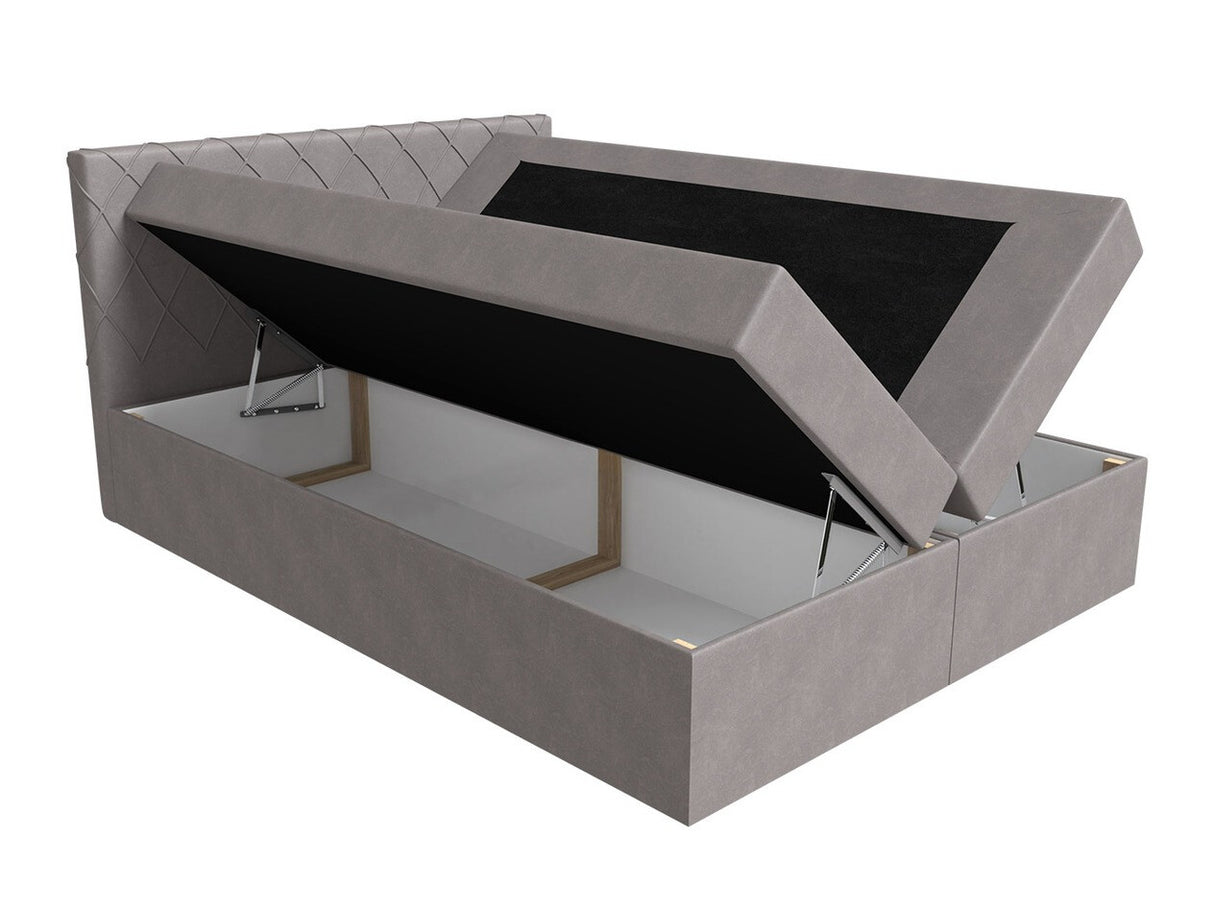 Kontinentális ágy Paros (Narcyz), Szín: Velluto 3, Alvó felület mérete: 120 x 200 cm