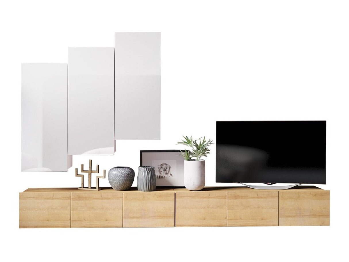 Nappali szett Calabrini (Bralani XX), Szín: Arany tölgy + Fehér