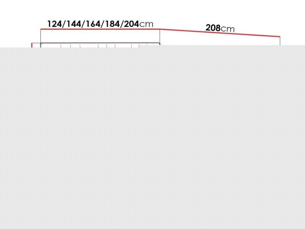 Kontinentális ágy TOP 5, Szín: Kronos 09, Alvó felület mérete: 120 x 200 cm