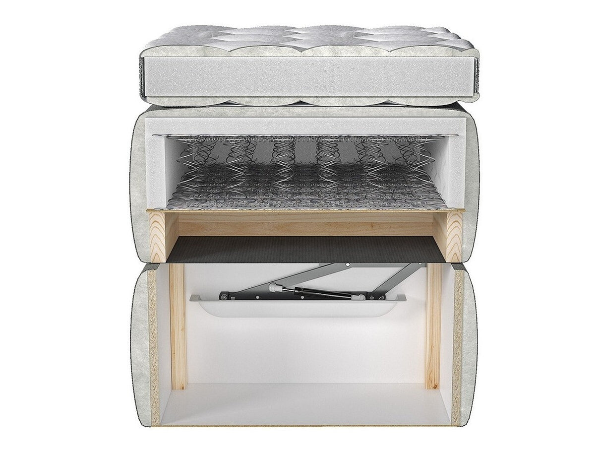 Kontinentális ágy Romantic (Horesja), Szín: Fresh 01, Alvó felület mérete: 140 x 200 cm