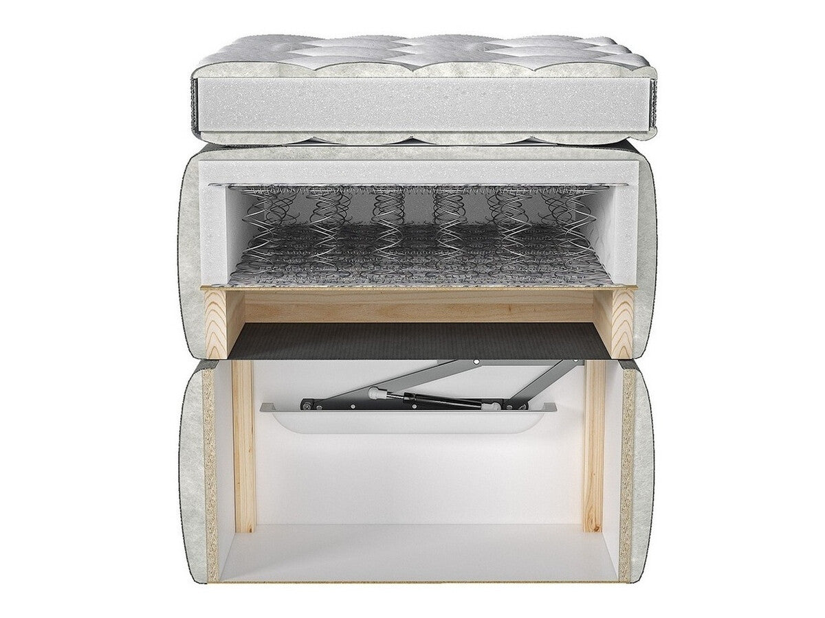 Kontinentális ágy Romantic (Horesja), Szín: Fresh 01, Alvó felület mérete: 180 x 200 cm