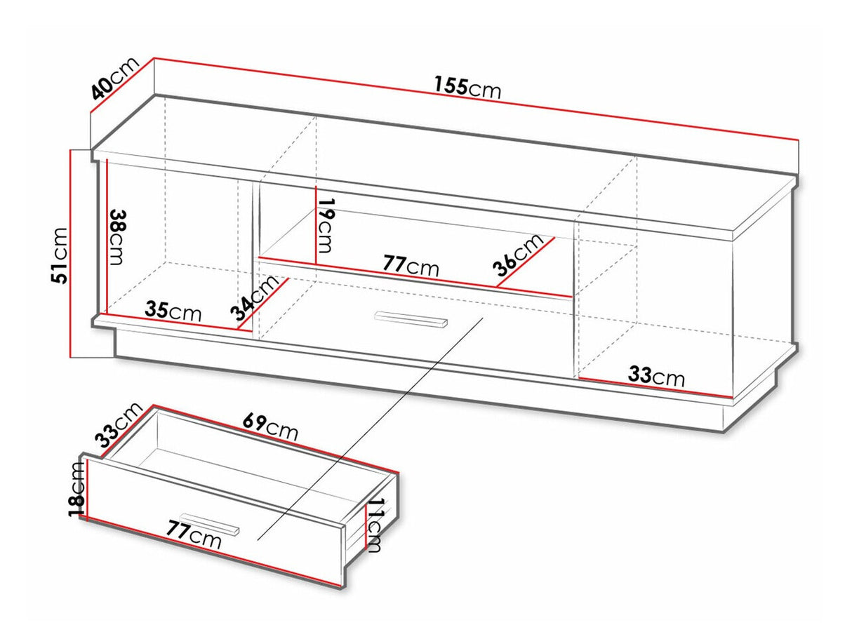 TV-állvány LAMELO LA7