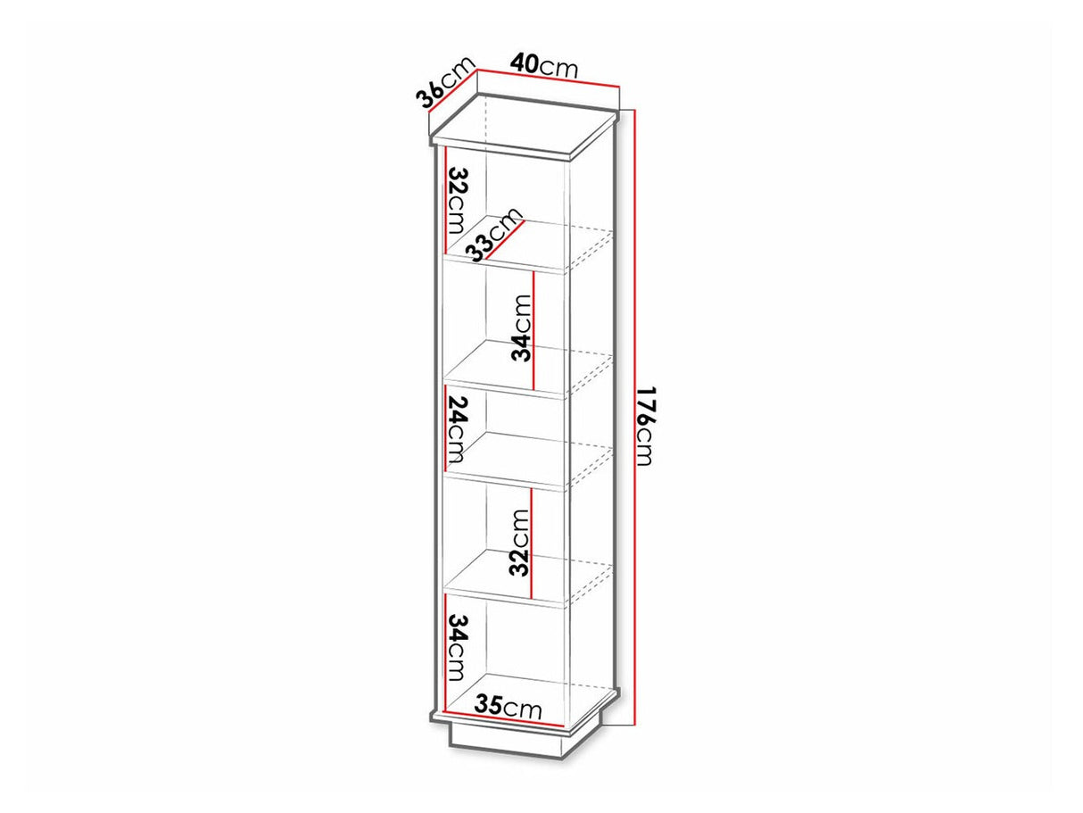 Könyvespolc LAMELO LA10