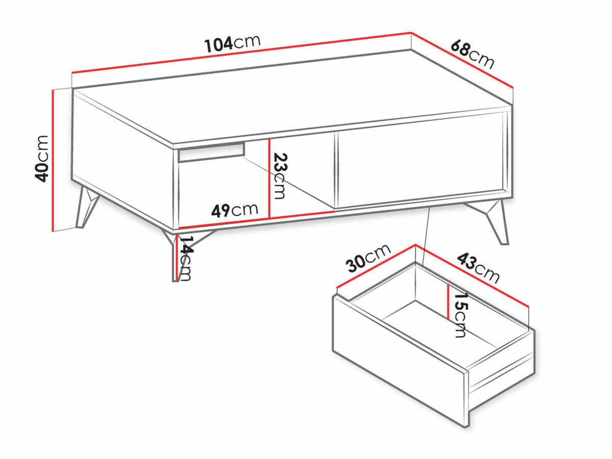 Dohányzóasztal DIAMOND (Namiro)