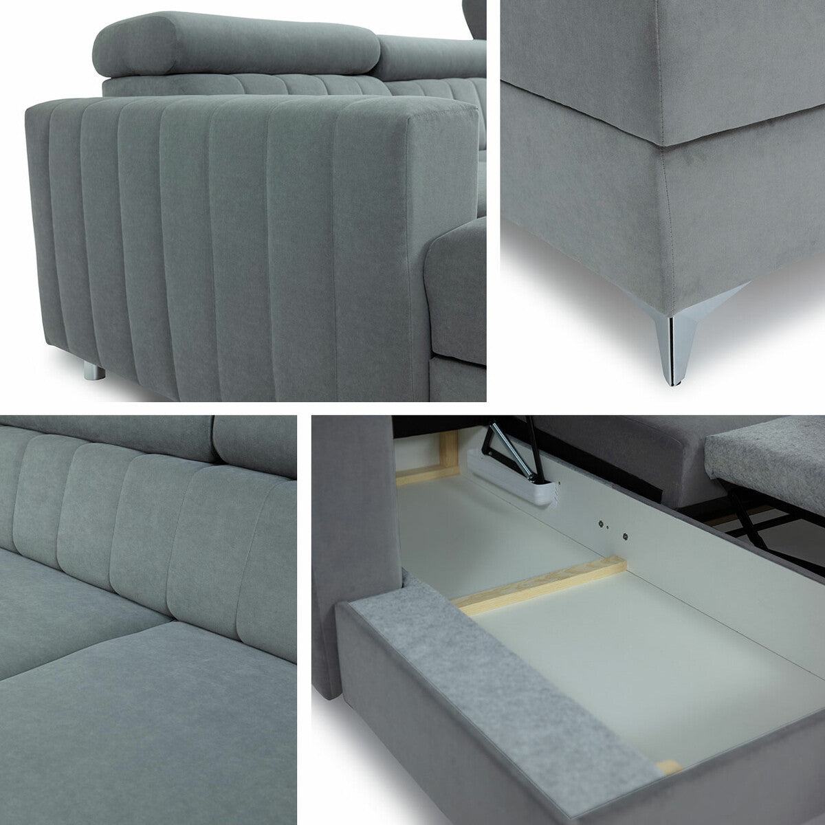 Sarokkanapé MILANO (Leviosenem), Szín: Mono 242, Változatok: Jobbos