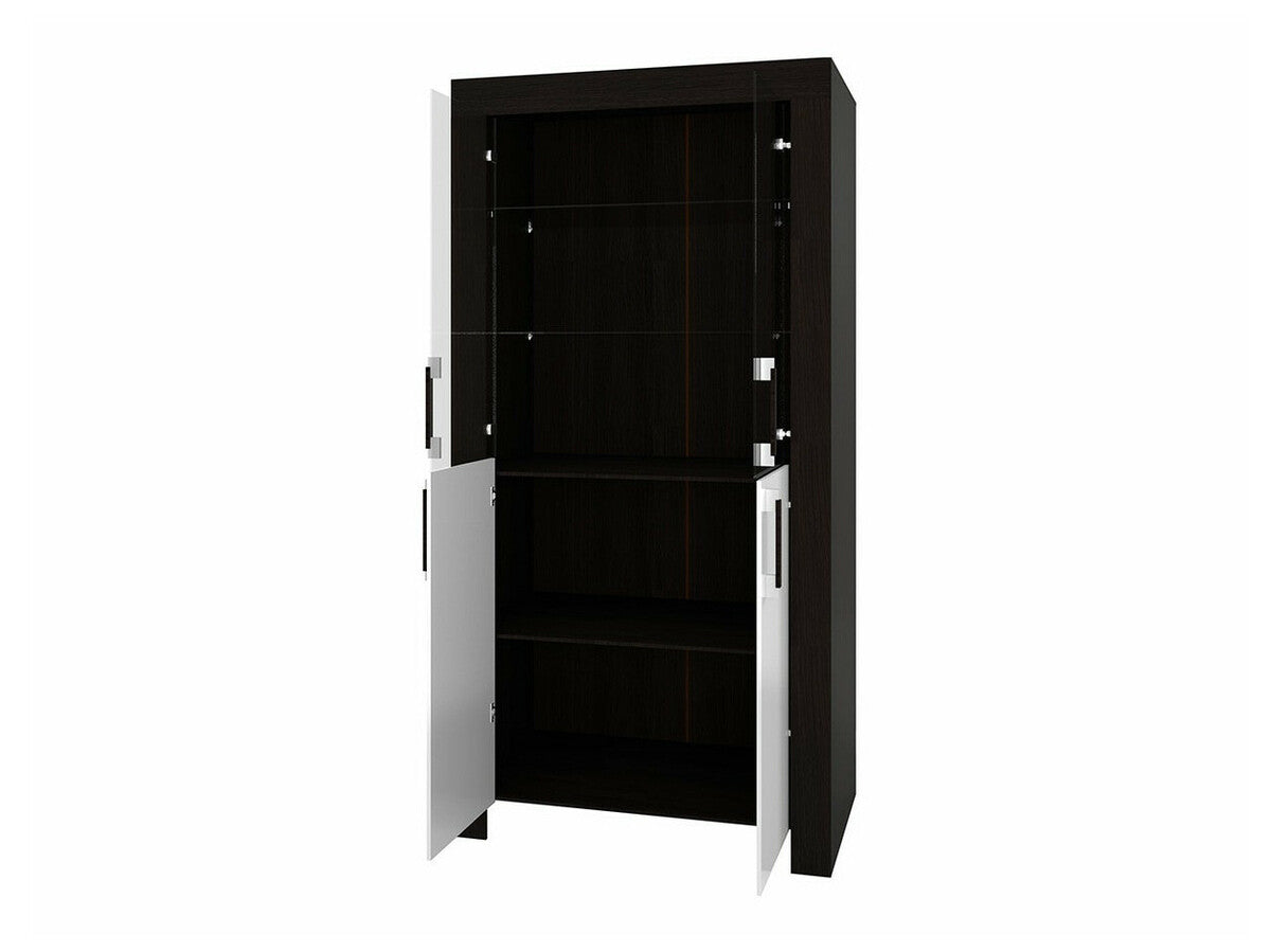 Könyvespolc Cezar C3, Szín: Sonoma tölgy, Led világítás: Igen