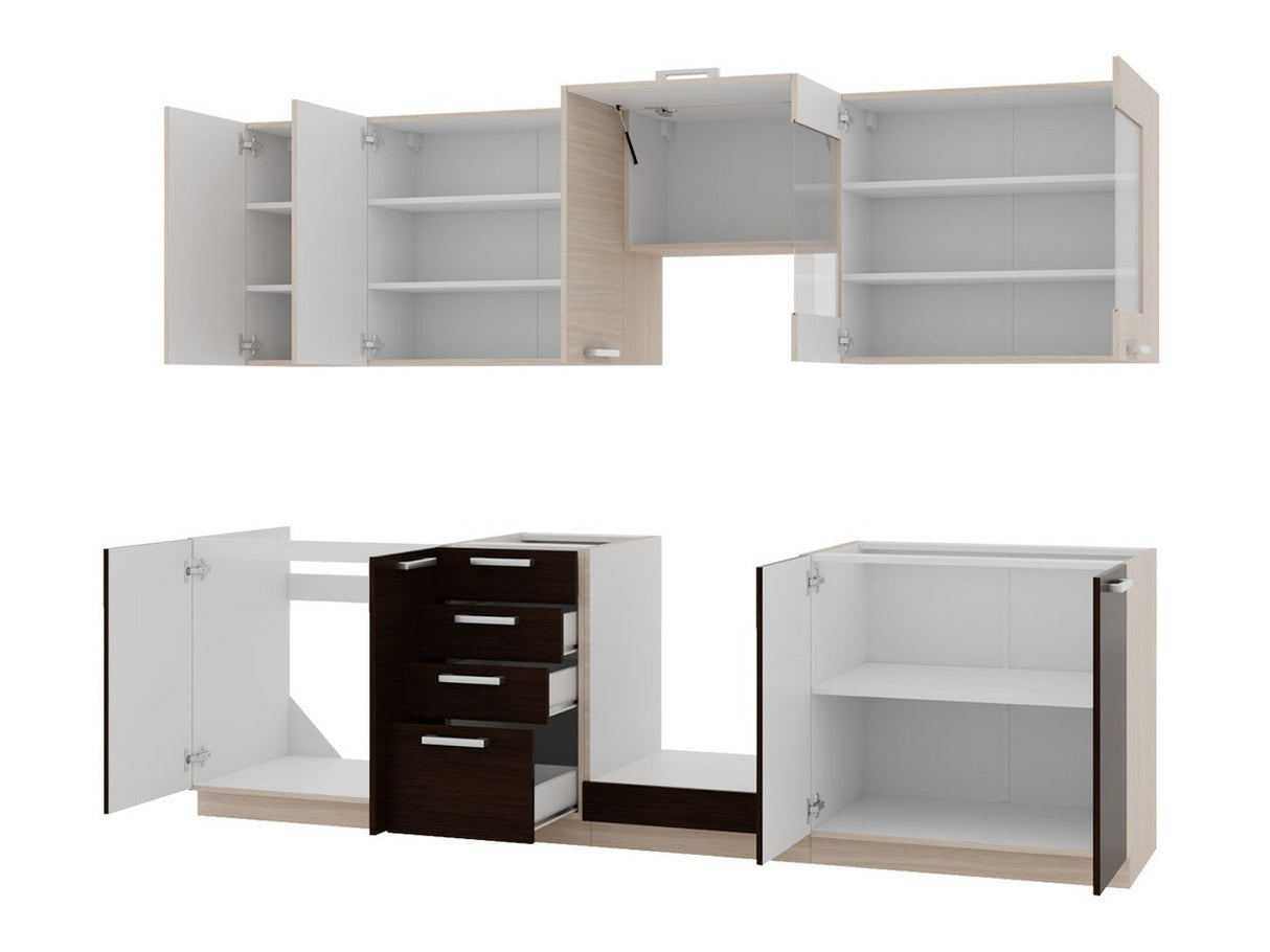 Konyhabútor CHAMONIX (Land 260), LED pašvietimas: Nem