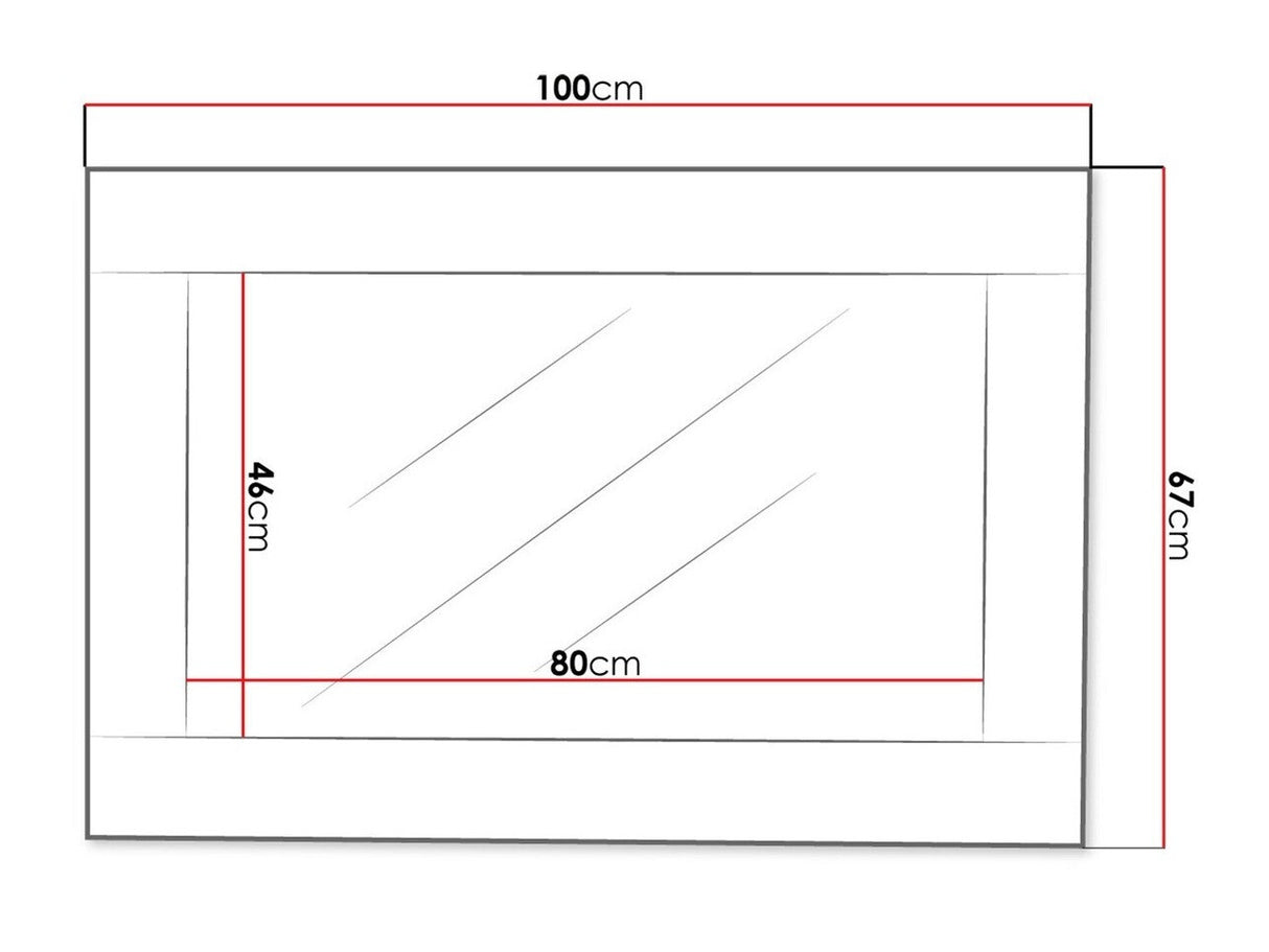 Tükör Cezar C20, Szín: Sonoma tölgy