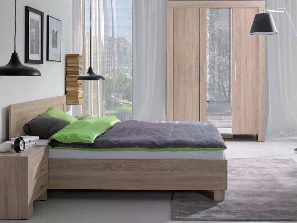 Éjjeliszekrény Cezar C21, Változatok: Jobbos, Szín: Sonoma tölgy