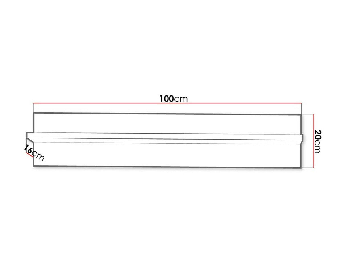 Polc Cezar C25, Szín: Sonoma tölgy
