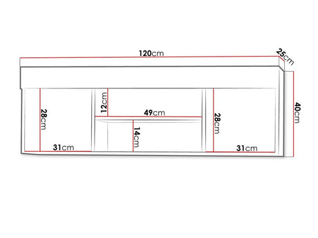 Polc Cezar C27, Szín: Sonoma tölgy