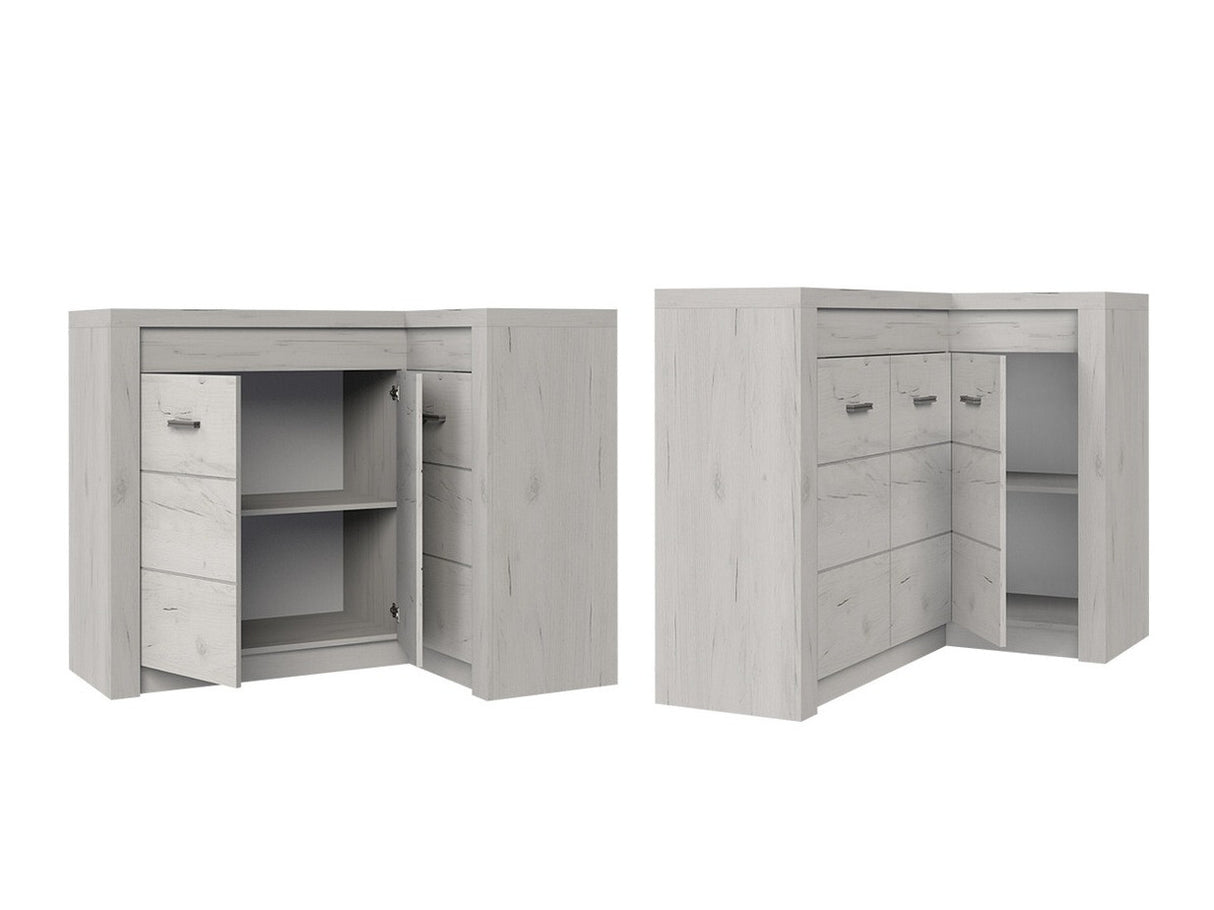 Nappali szett Indianapolis II (Nadia II), Szín: Sötét kőris, Led világítás: Nem