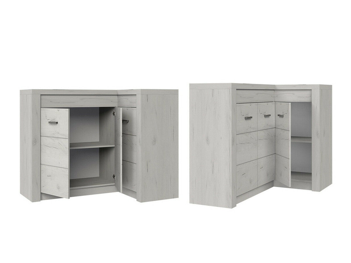 Nappali szett Indianapolis II (Nadia II), Szín: Sötét kőris, Led világítás: Igen