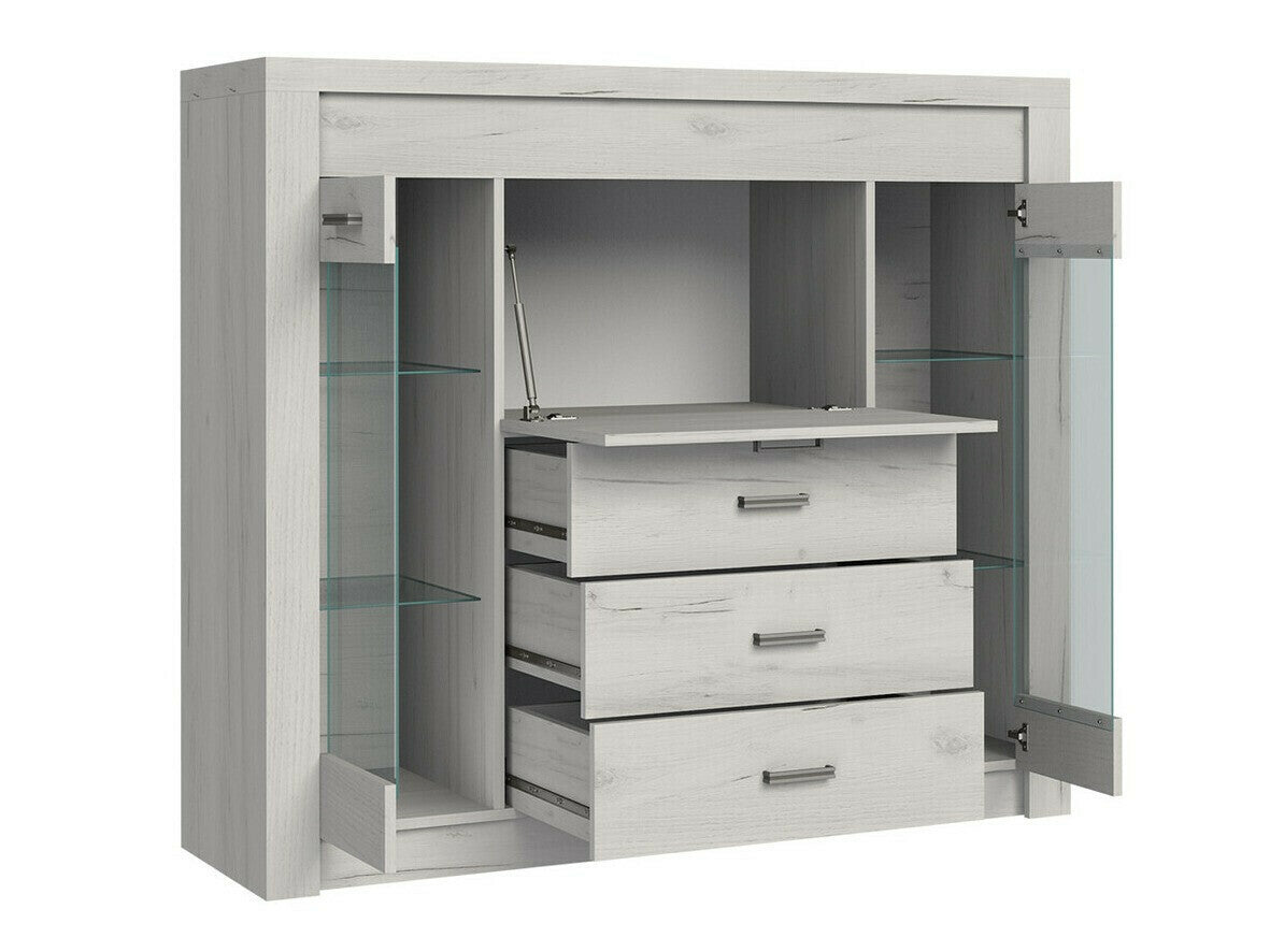 Nappali szett Indianapolis I (Nadia I) I, Szín: Kőrisfa, Led világítás: Igen