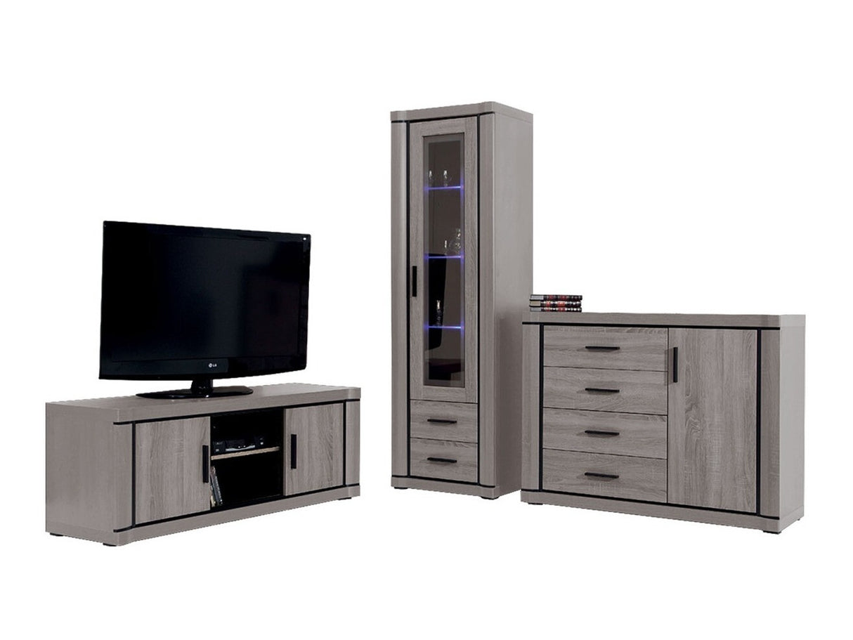 Nappali szett Dallas I (Xavier), Szín: Triufel tölgy, Led világítás: Nem