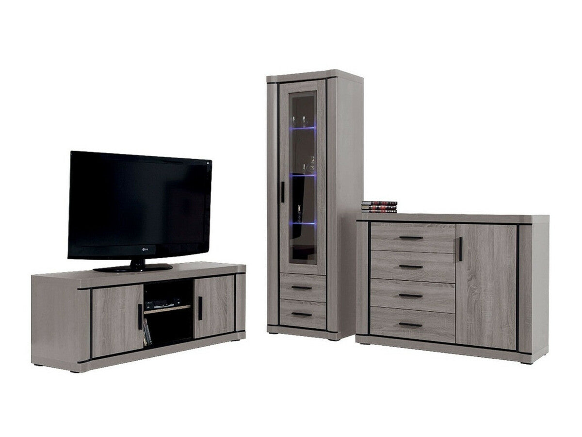 Nappali szett Dallas I (Xavier), Szín: Triufel tölgy, Led világítás: Igen