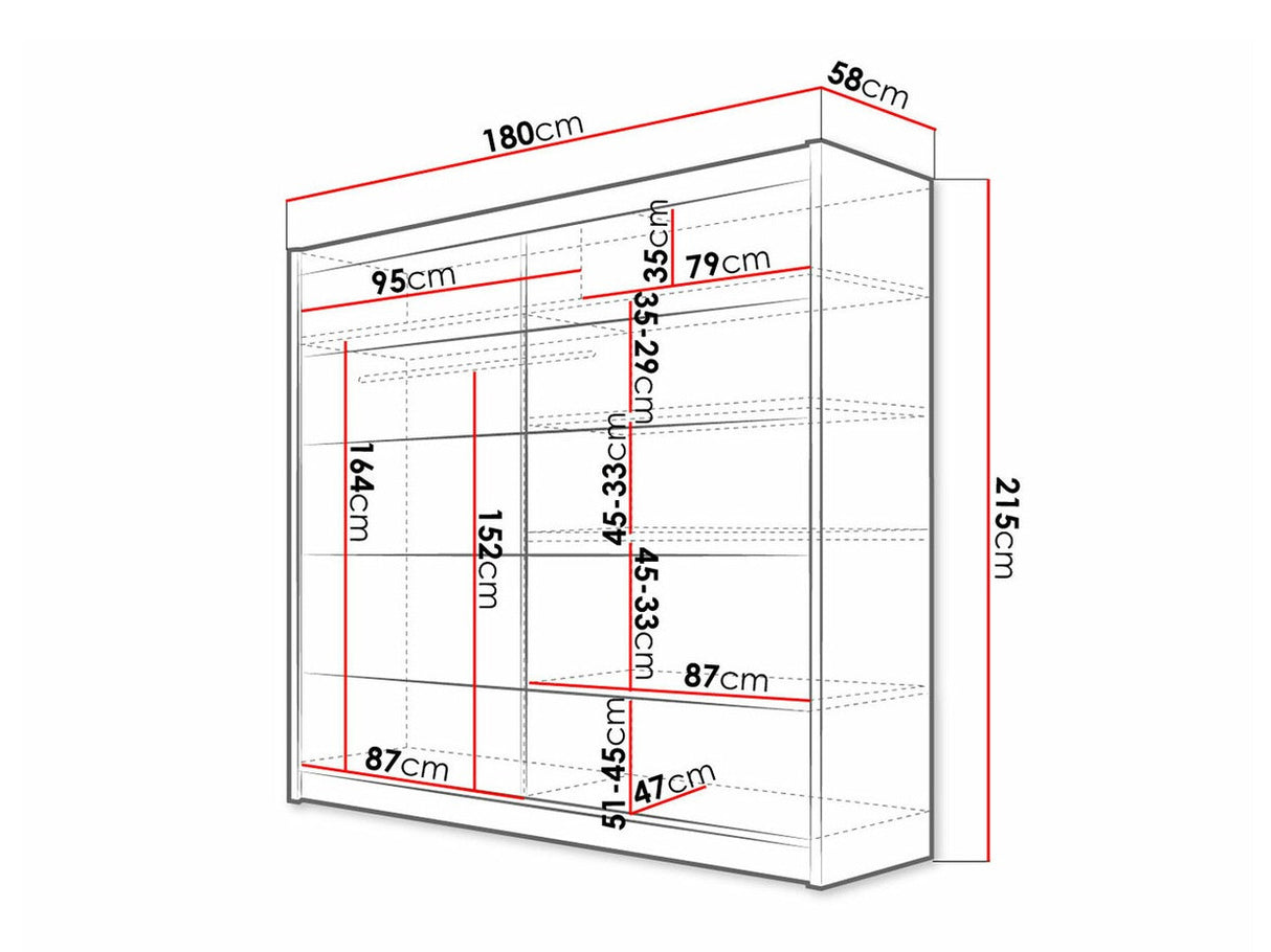 Gardróbszekrény Talin IV (Bárasztalr IV), Szín: Fekete + Artisan tölgy, Led világítás: Nem