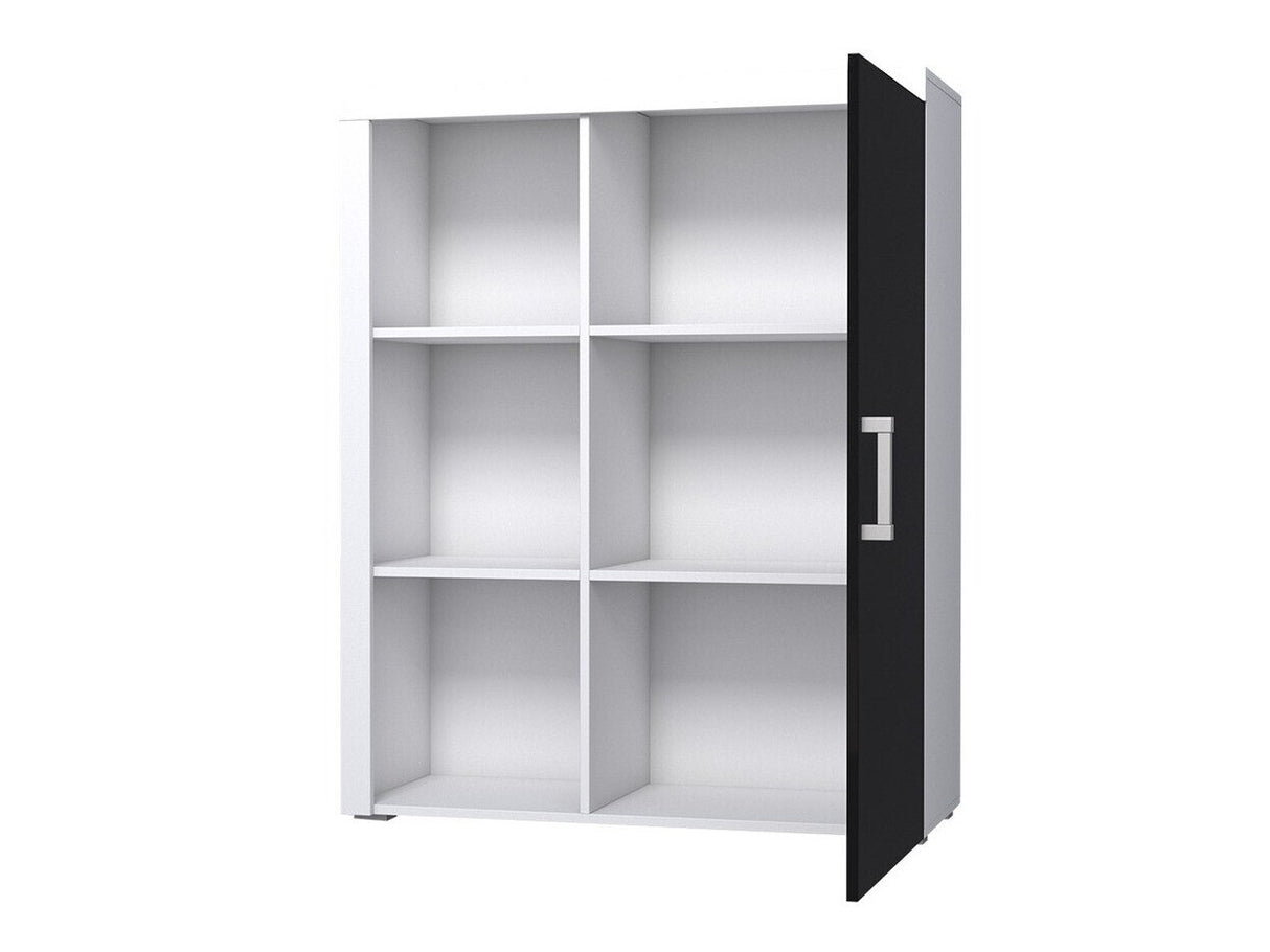Szekrény Samba 3 (Mamba MA3), Szín: Fehér + Fényes fekete
