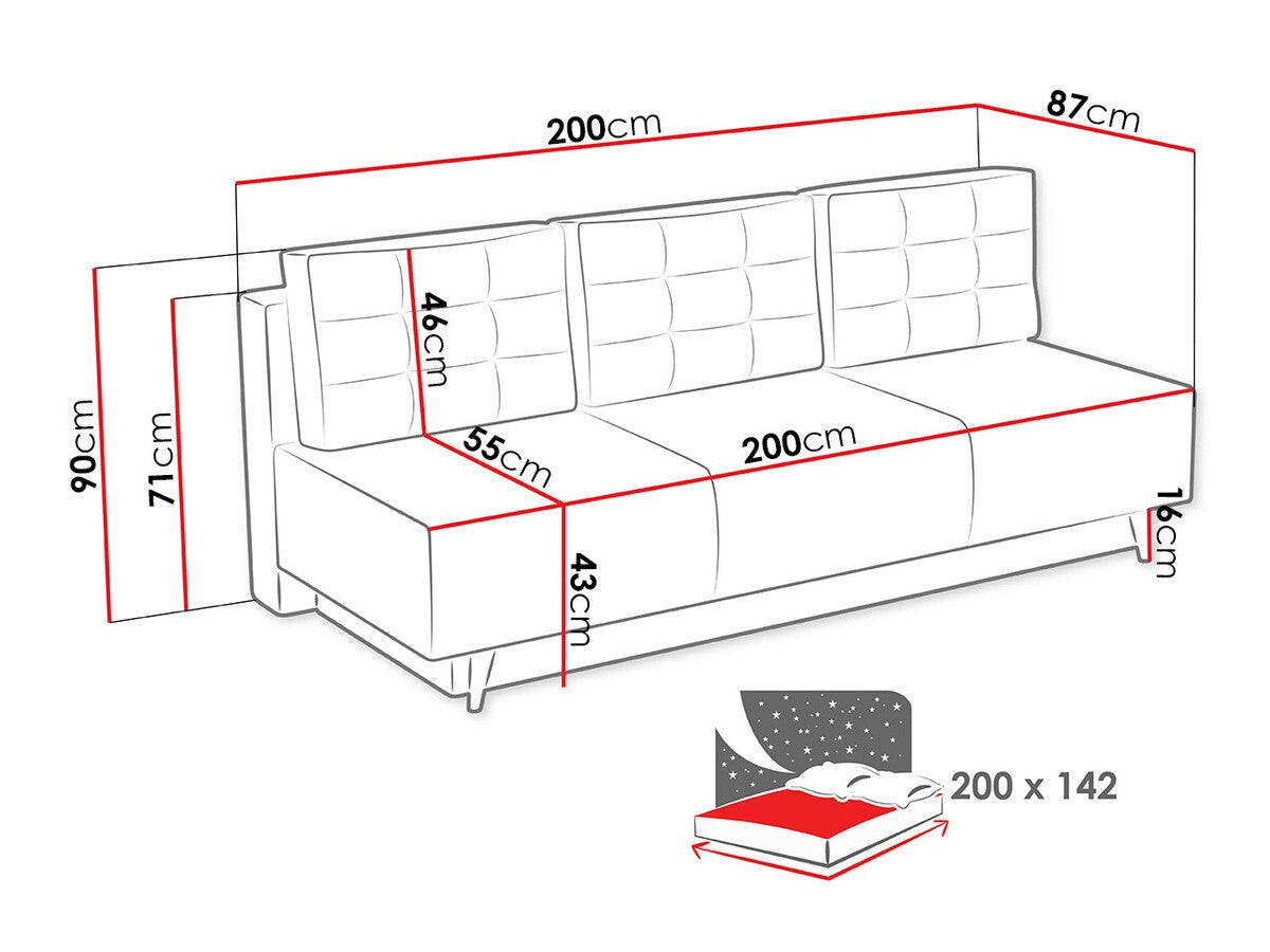 Kanapéágy Bella (Mundo)