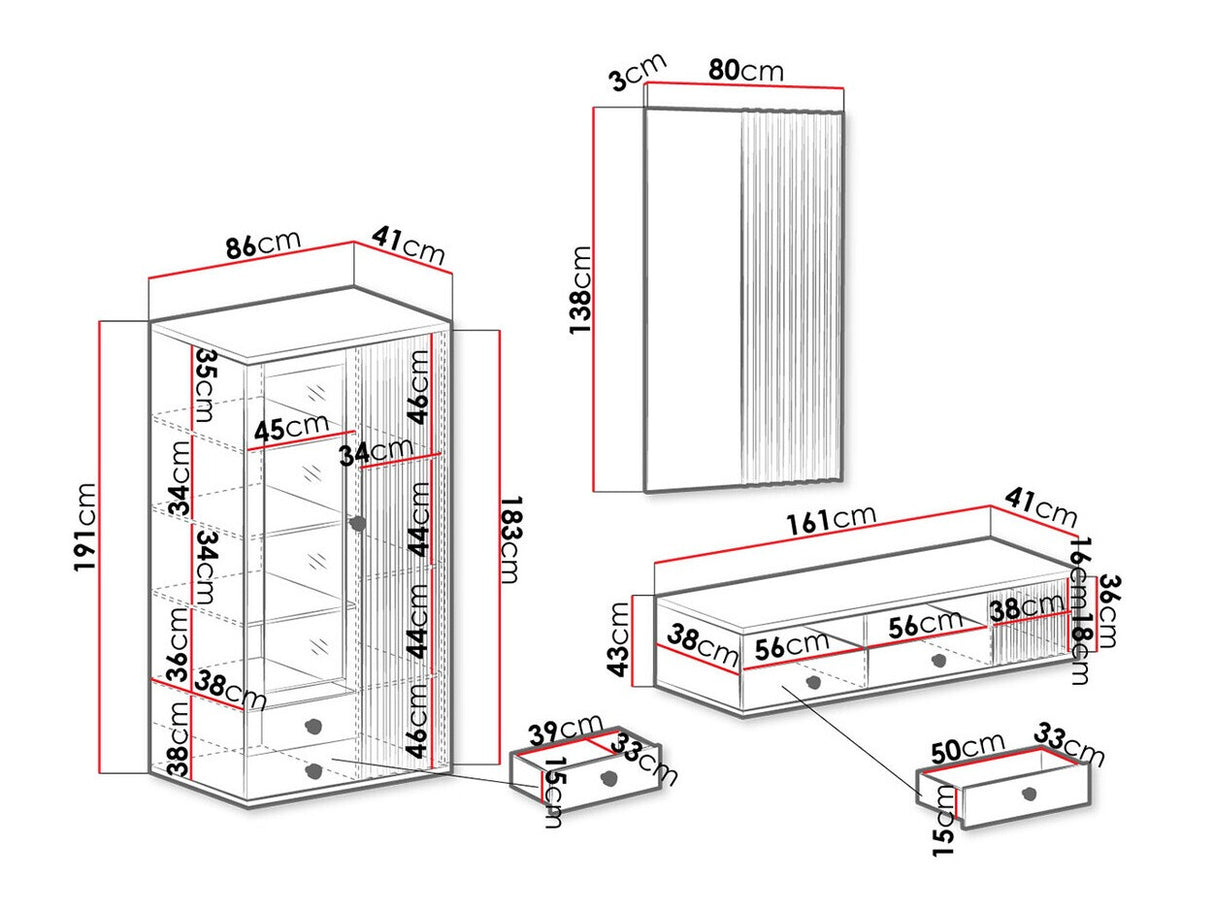 Nappali szett CALI III (Sigeren III), Led világítás: Nem