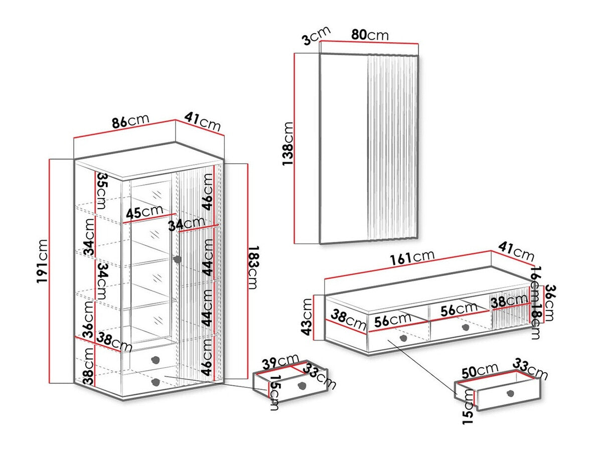 Nappali szett CALI III (Sigeren III), Led világítás: Igen