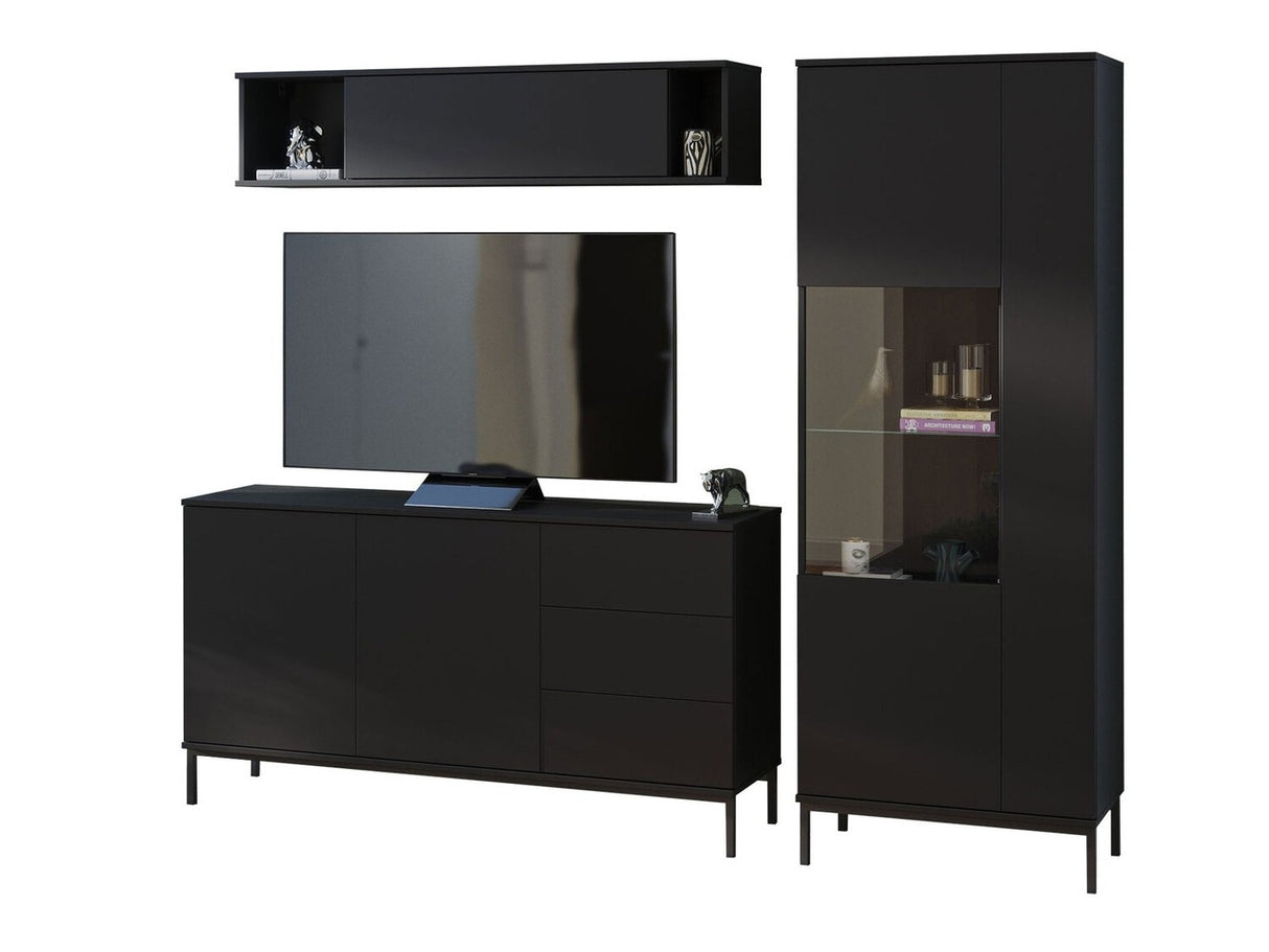 Nappali szett QUERTY IV (Marinez IV), Szín: Fekete, Led világítás: Nem