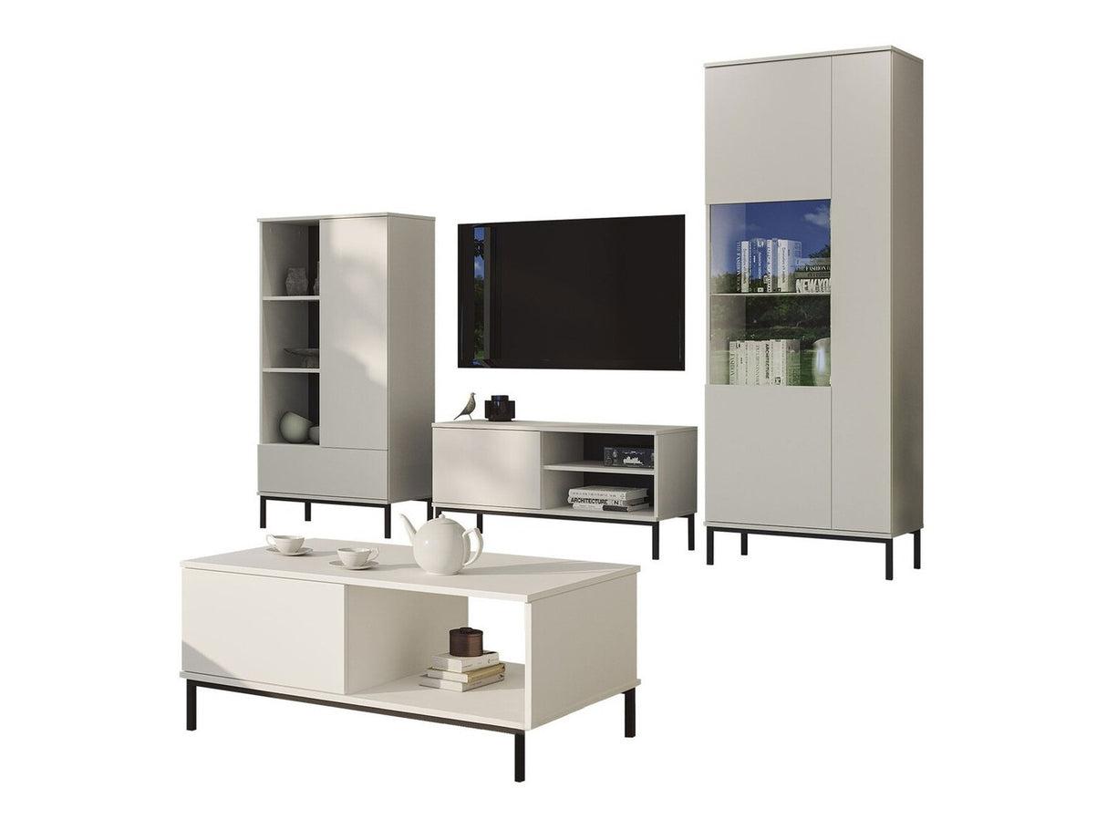 Nappali szett QUERTY III (Marinez III), Szín: Fehér, Led világítás: Igen