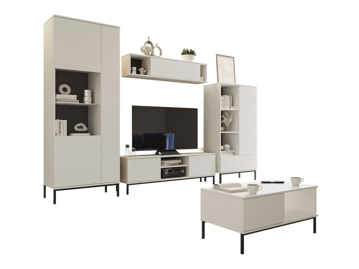 Nappali szett QUERTY II (Marinez II), Szín: Fehér, Led világítás: Nem