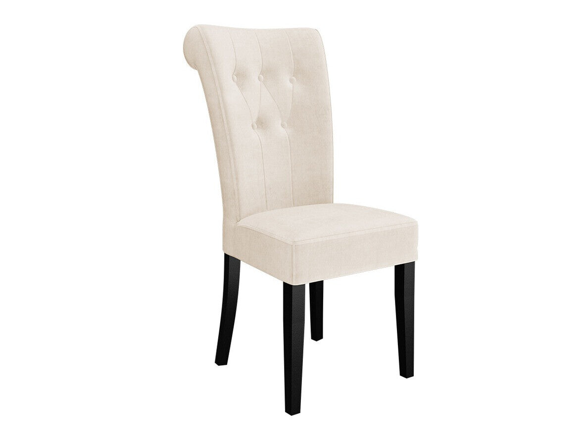 Szék S65 (ST65), Színes dekorációk: Aranysárga, Lábak színe: Fekete, Szín: Magic Velvet 2250