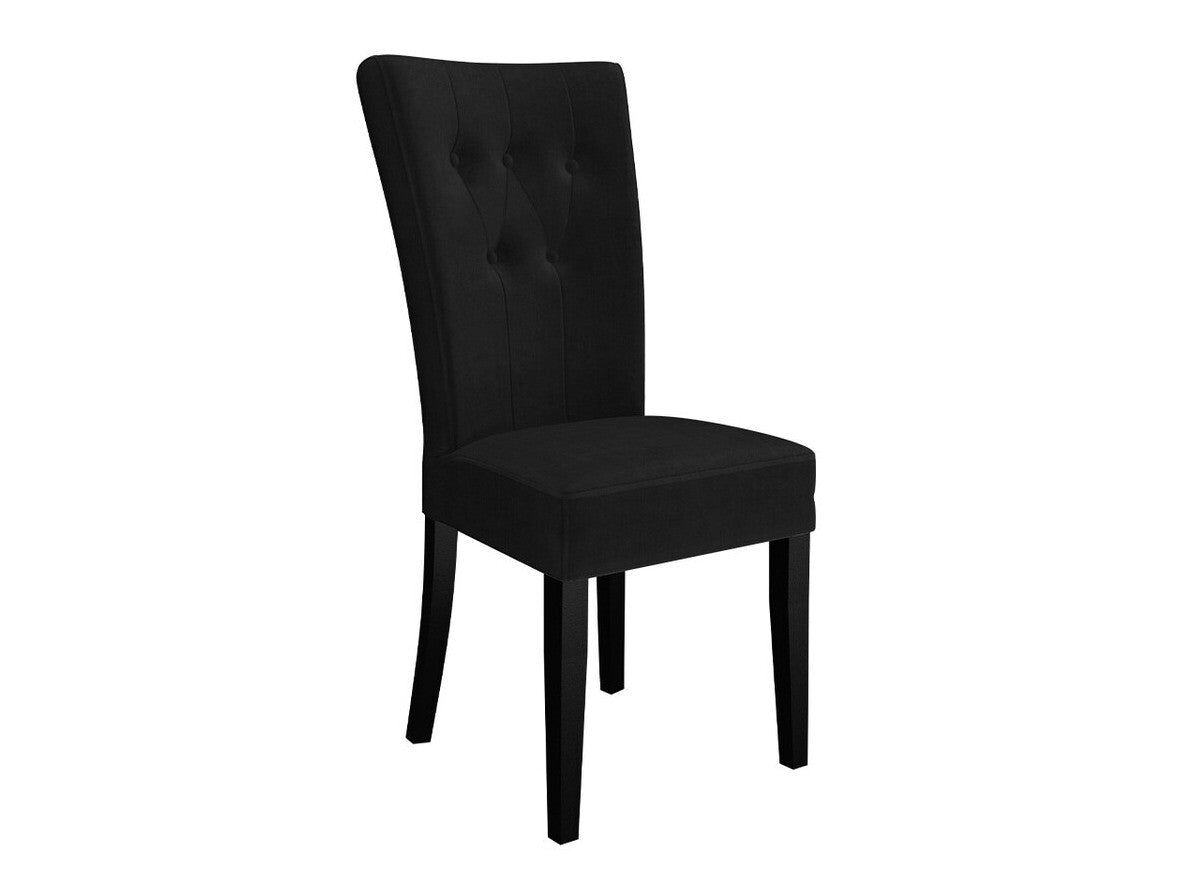 Szék S67 (ST67) + díszítés, Színes dekorációk: Fekete, Lábak színe: Fekete, Szín: Magic Velvet 2219