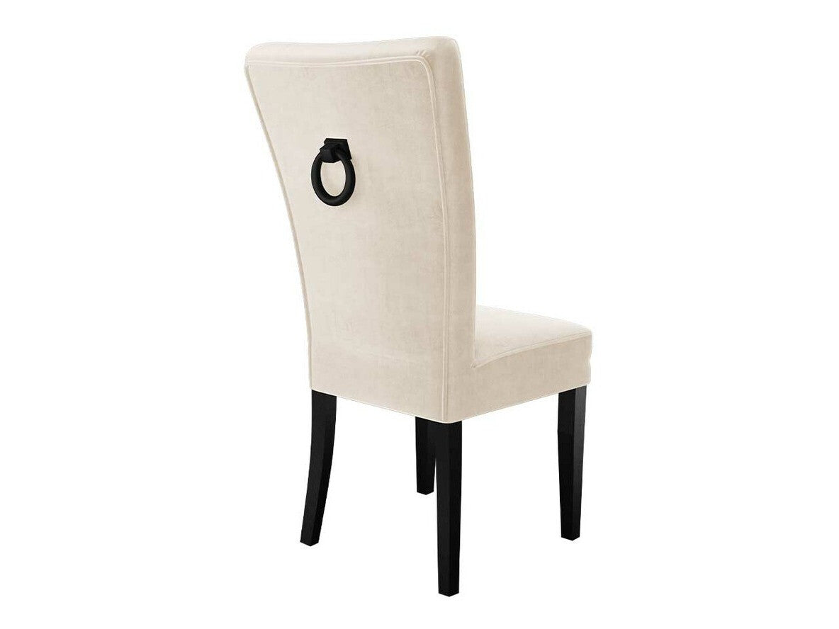 Szék S67 (ST67) + díszítés, Színes dekorációk: Fekete, Lábak színe: Fekete, Szín: Magic Velvet 2250