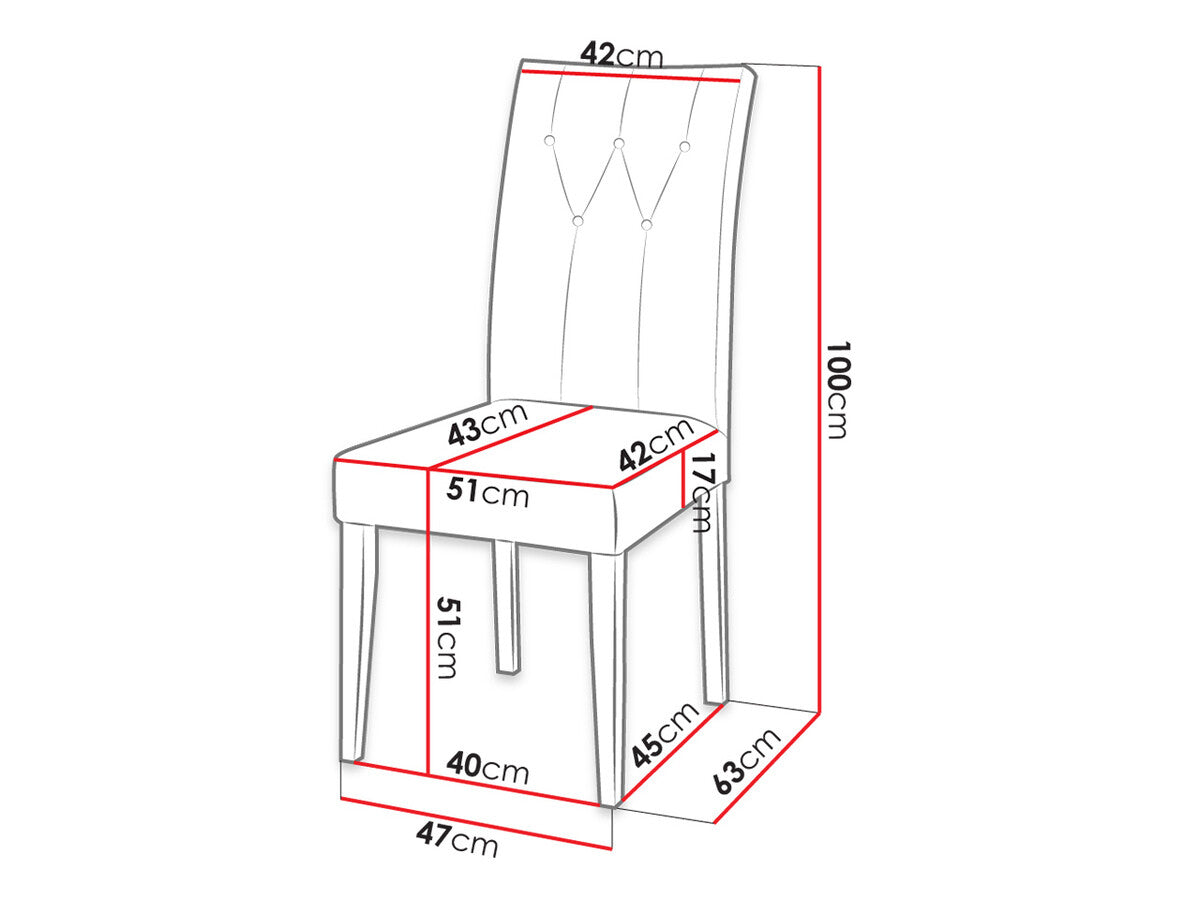 Szék S67 (ST67) + díszítés, Színes dekorációk: Aranysárga, Lábak színe: Fehér, Szín: Magic Velvet 2216